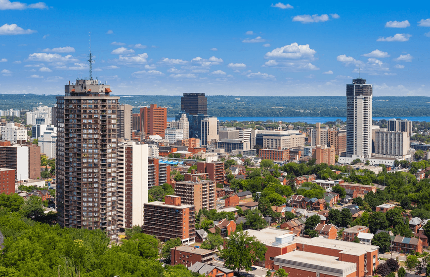 Hamilton cityscape